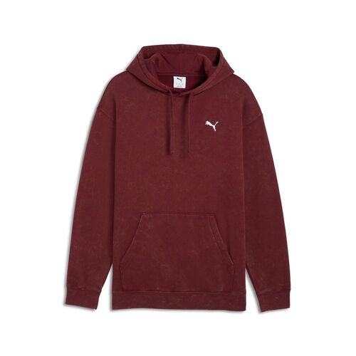 Puma ESS ELEVATED Relaxed Wash Hoodie FL - rot