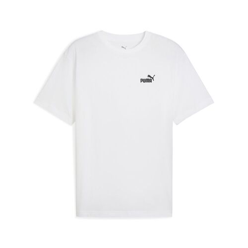 Puma ESS Relaxed Small No. 1 Logo Tee - weiss