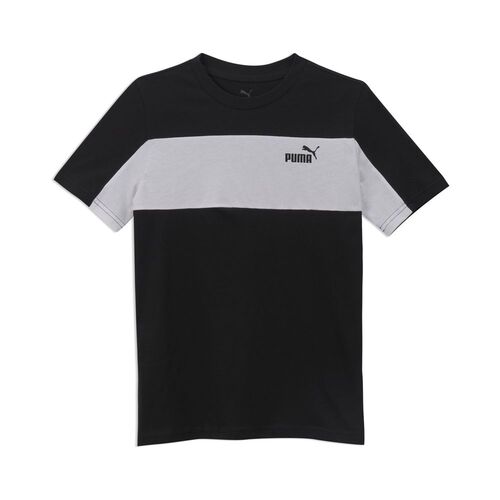 Puma ESS BLOCK Small Logo Tee B - schwarz
