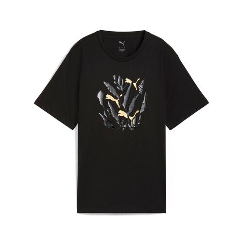 Puma GRAPHIC Relaxed Leaf Tee - schwarz