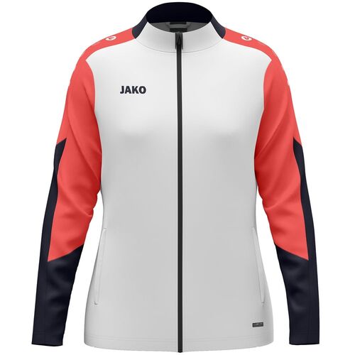 Jako Polyesterjacke Dynamic Damen - wei�/coral/marine