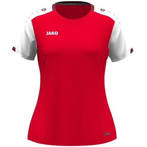 Jako T-Shirt Dynamic Damen - rot/wei�/dunkelrot