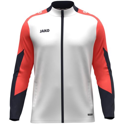 Jako Polyesterjacke Dynamic - wei�/coral/marine