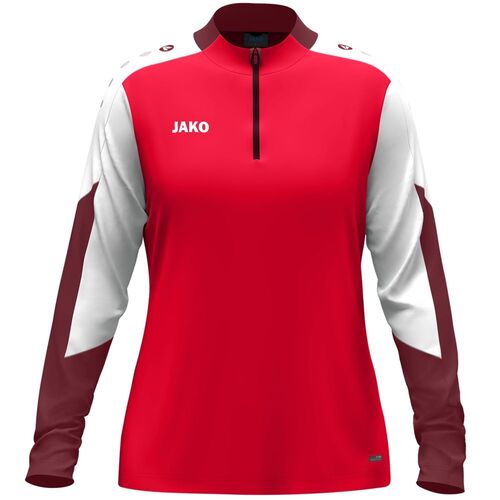 Jako Ziptop Dynamic Damen - rot/wei�/dunkelrot