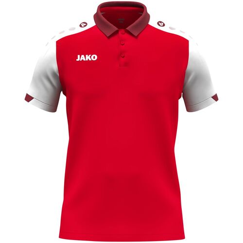 Jako Polo Dynamic - rot/wei�/dunkelrot
