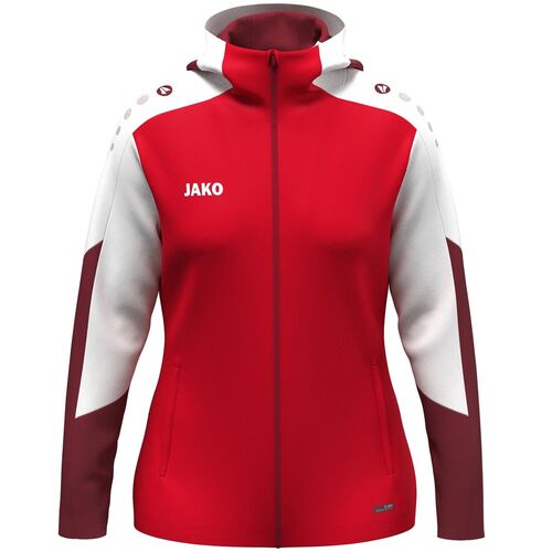 Jako Kapuzenjacke Dynamic Damen - rot/wei�/dunkelrot