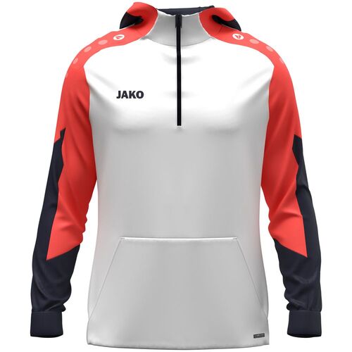 Jako Zip Hoodie Dynamic - wei�/coral/marine