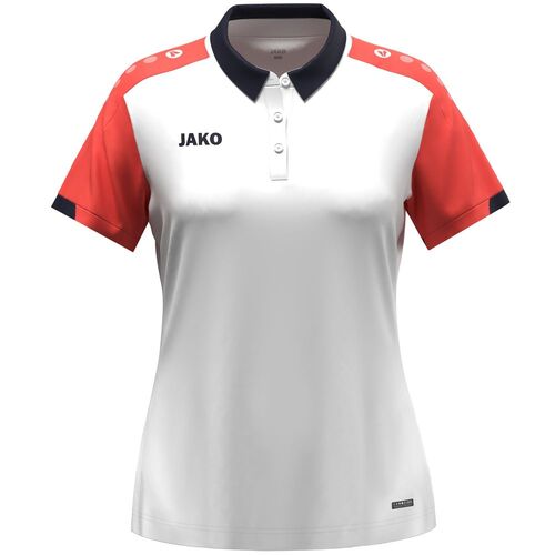 Jako Polo Dynamic Damen - wei�/coral/marine