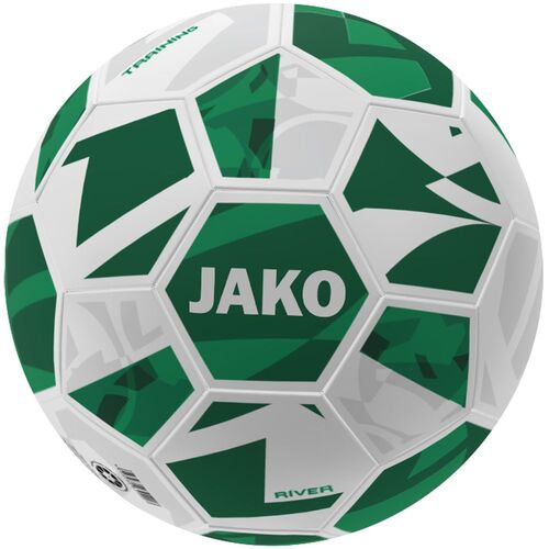 Jako Trainingsball River - wei�/gr�n