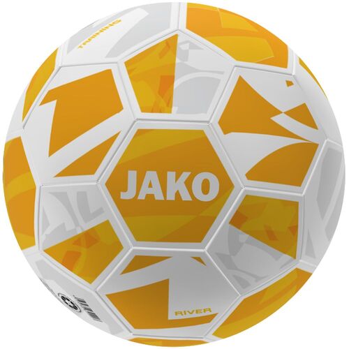 Jako Trainingsball River - wei�/gelb