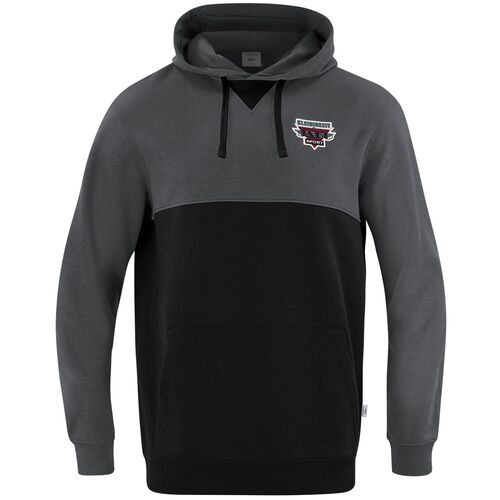 Jako Retroragender Hoodie - aschgrau/schwarz