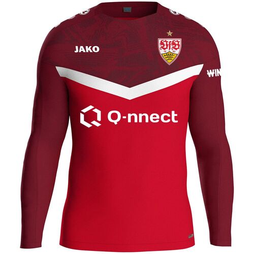 Jako Vfb Sweat Iconic - rot/weinrot