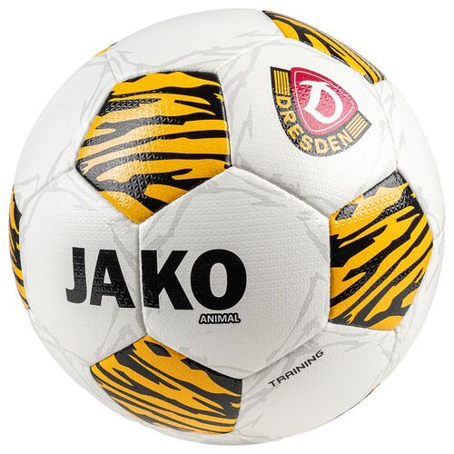 Jako Dynamo Dresden Trainingsball Animal - wei�/gelb/schwarz
