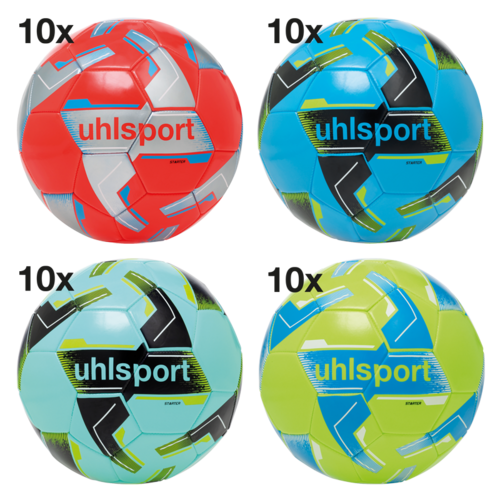 Uhlsport Starter Lot (4X10 Balls Assort.) - farblich sortiert