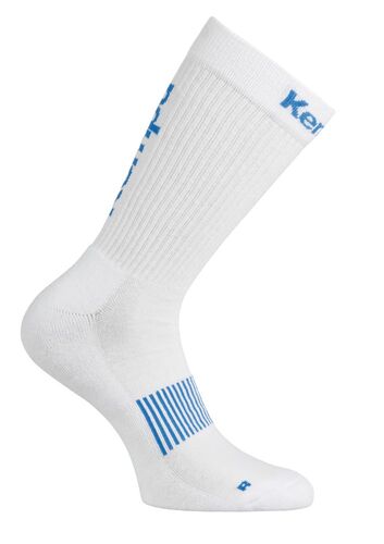 Kempa Logo Classic Socken - wei�/azurblau