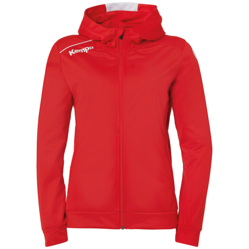 Kempa Player Kapuzenjacke Women - rot/wei�