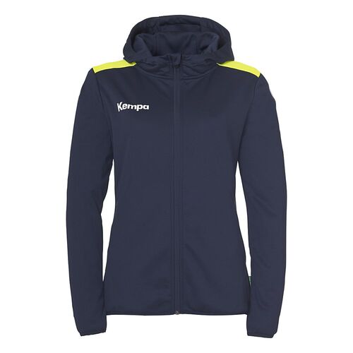 Kempa Emotion 27 Kapuzenjacke Damen - marine/fluo gelb