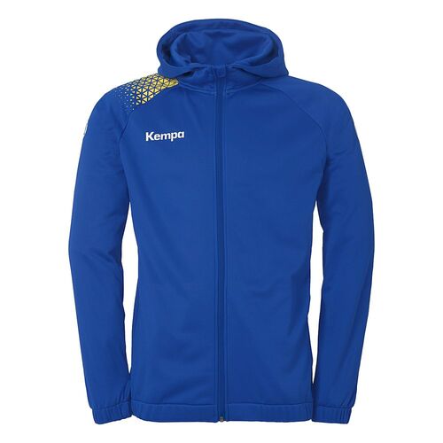 Kempa Ambition 28 Kapuzenjacke - royal/limonengelb