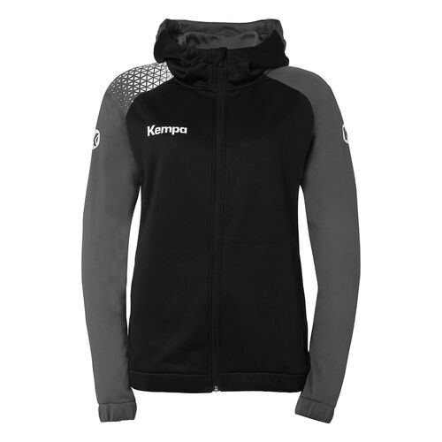 Kempa Ambition 28 Kapuzenjacke Damen - schwarz/anthra