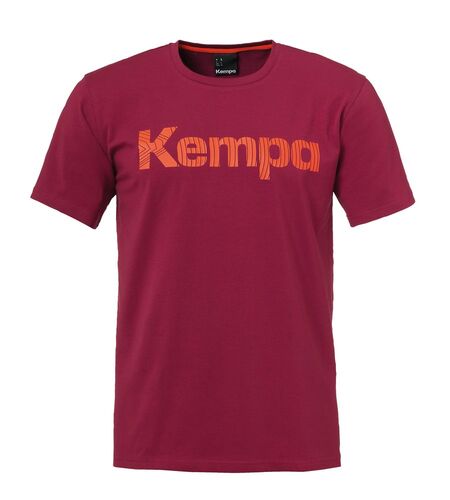 Kempa Graphic T-Shirt - deep rot