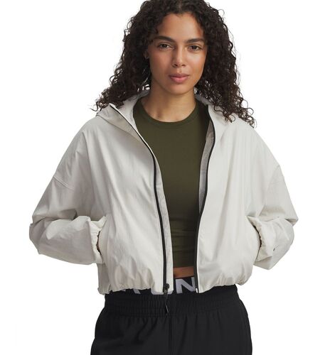 Under Armour Unstoppable Woven Rstop Ls - summit white