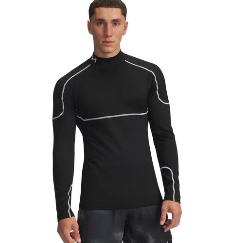 Under Armour Cold Weather Grid Ls Mock - black