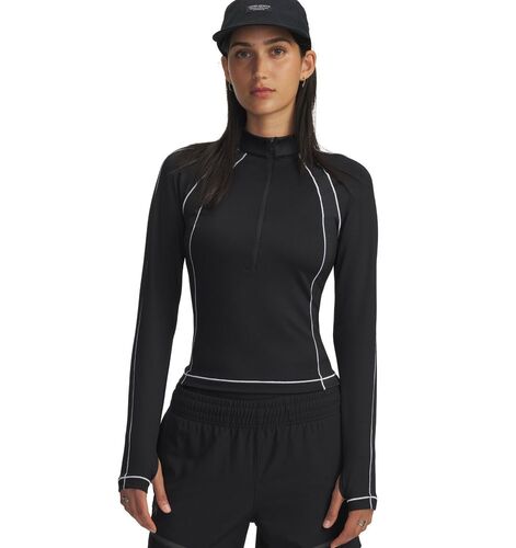 Under Armour Ua Coldgear Textured 1/2 Zip - black