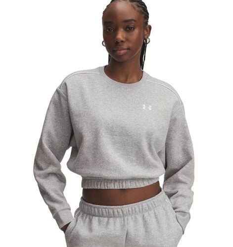 Under Armour Ua Rival Fleece Piped Crew - mod gray light heather