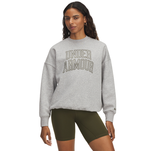 Under Armour Rival Flc Os Varsity Crew - halo gray light heather