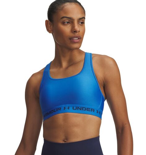 Under Armour Crossback Mid Bra - blue atlantis