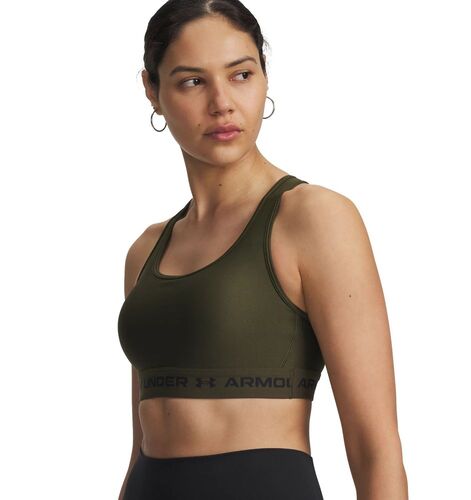 Under Armour Crossback Mid Bra - expedition green