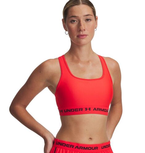 Under Armour Crossback Mid Bra - racer red