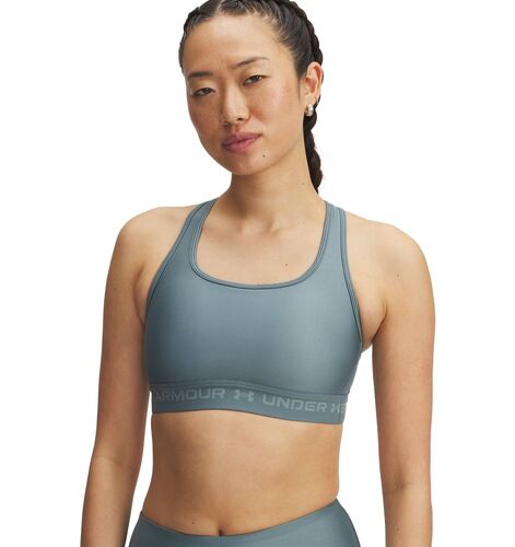 Under Armour Crossback Mid Bra - jasper blue