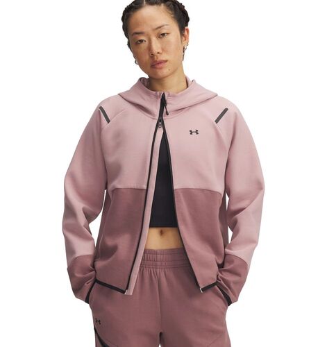 Under Armour Unstoppable Fleece Fz - tourmaline pink