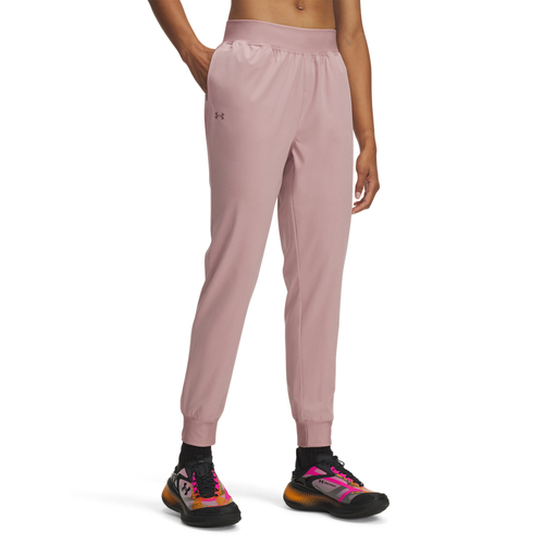Under Armour Ua Rival Hi Rise Woven Pant - tourmaline pink