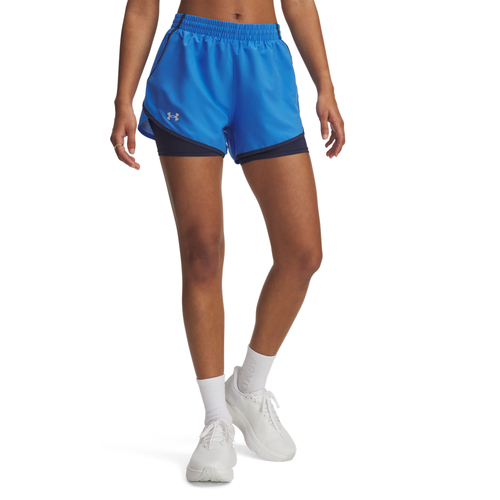 Under Armour Ua Fly By 2-In-1 Shorts - blue atlantis