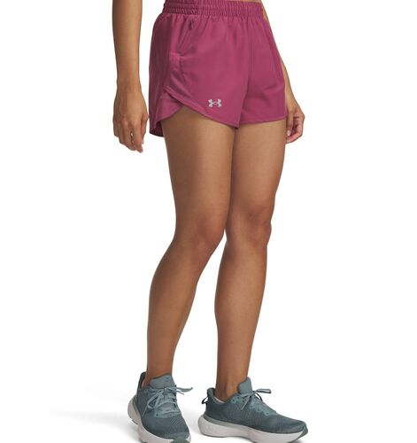Under Armour Ua Fly By 3 Shorts - fuchsia dusk
