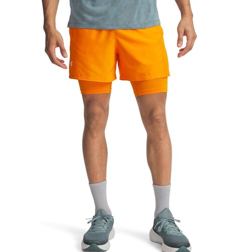 Under Armour Ua Launch 5 2-In-1 Shorts - squad orange