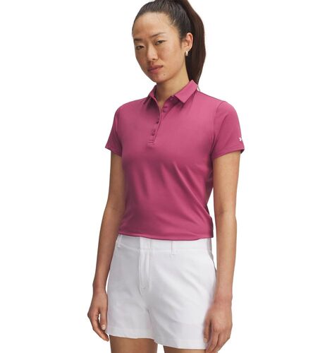 Under Armour Ua Playoff Ss Polo - fuchsia dusk