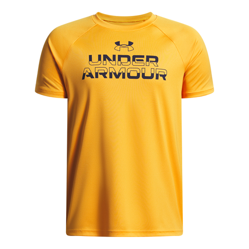 Under Armour Ua Tech Split Wordmark Ss - squad orange