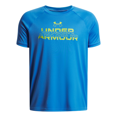 Under Armour Ua Tech Split Wordmark Ss - blue atlantis