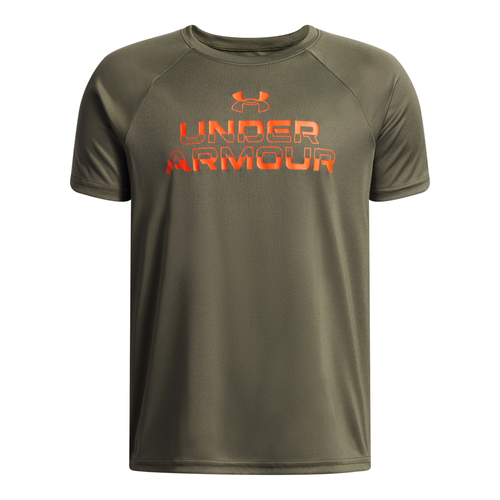 Under Armour Ua Tech Split Wordmark Ss - marine od green
