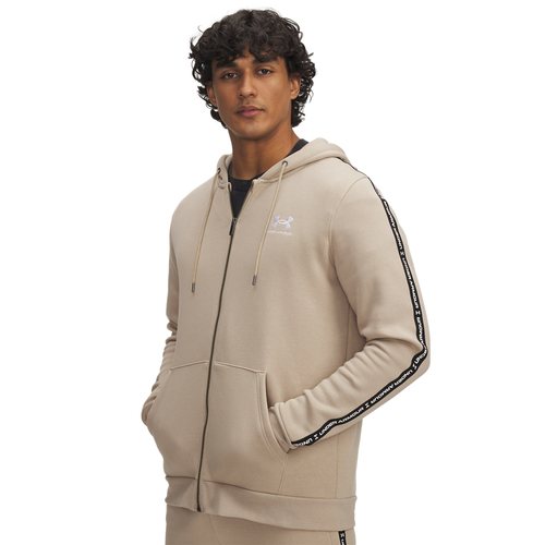 Under Armour Ua Icon Fleece Fz Taping - city khaki