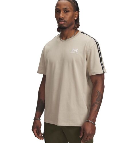 Under Armour Ua Icon Hwt Tee Taping - city khaki
