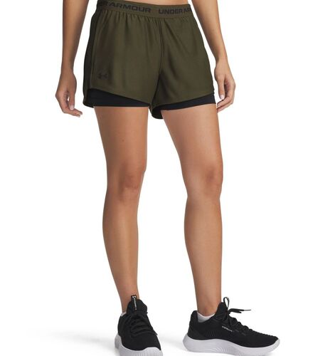 Under Armour Tech Play Up 2In1 Shorts - expedition green