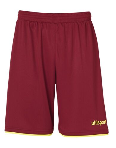 Uhlsport Club Shorts - bordeaux/fluo gelb
