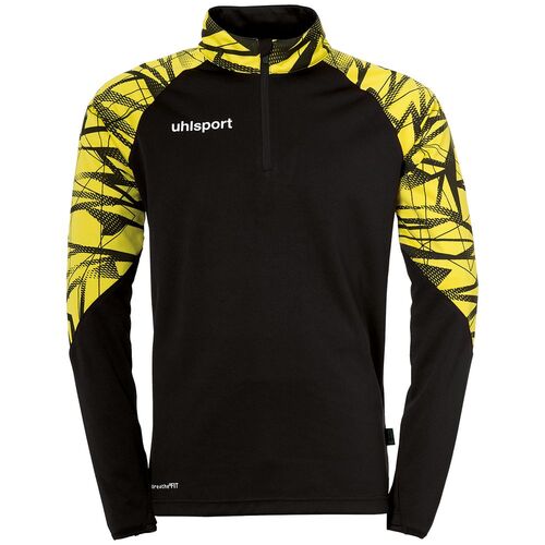 Uhlsport Goal 25 1/4 Zip Top - schwarz/limonengelb