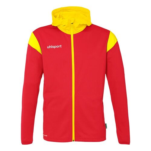 Uhlsport Squad 27 Track Hood Jacke - rot/limonengelb