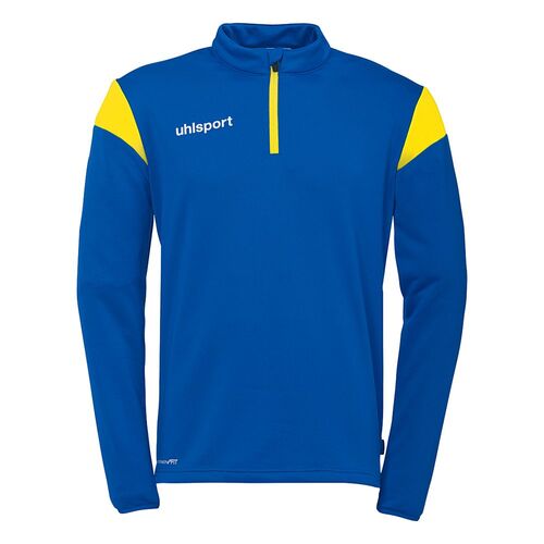 Uhlsport Squad 27 1/4 Zip Top - azurblau/limonengelb