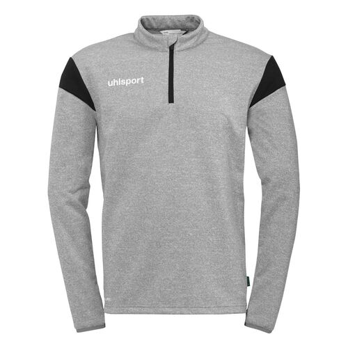 Uhlsport Squad 27 1/4 Zip Top - dark grau melange/schwarz